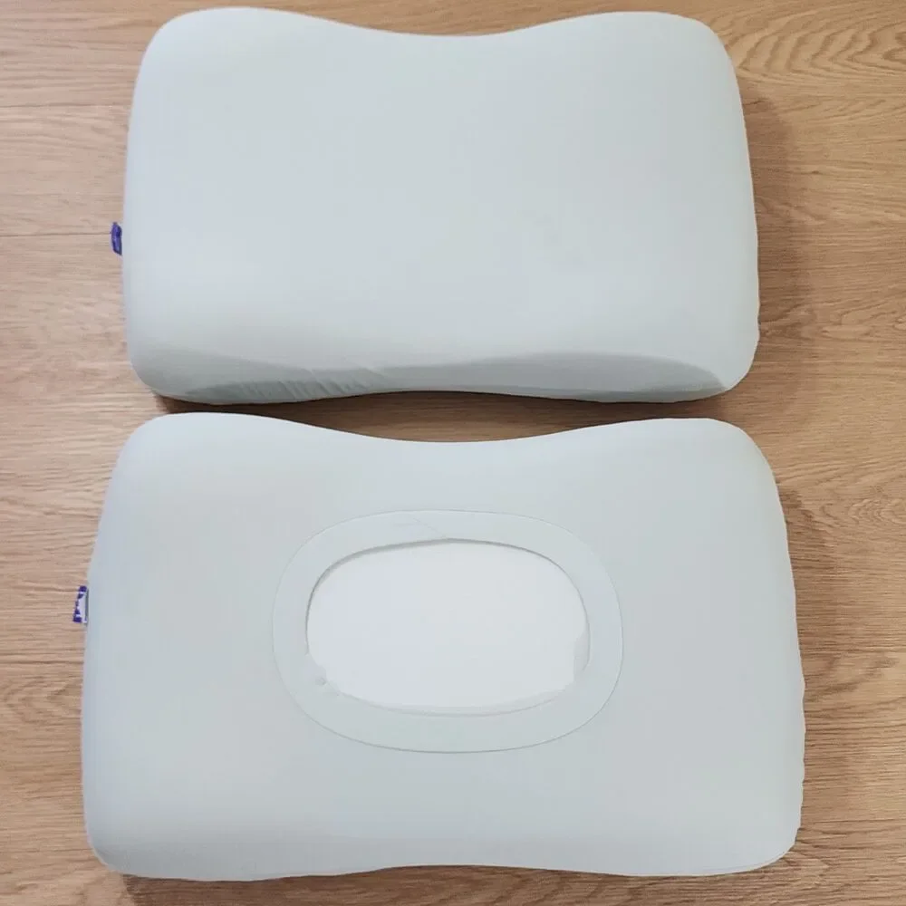 Cushion Lab Deep Sleep Pillow Patented Ergonomic Contour Design Back (Lot Of 2)